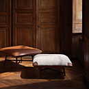 View: Worn, Les Necessaires d'Hermès "carre d'assise" low stool, medium model
