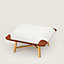 Les Necessaires d'Hermès "carre d'assise" low stool, medium model 65, View: Worn, worn, view 1 of 1
