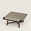 Les Necessaires d'Hermès "carre d'assise" low stool, medium model 65, View: Worn, worn, view 1 of 2