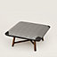 Les Necessaires d'Hermès "carre d'assise" low stool, medium model 65, View: Worn, worn, view 1 of 2