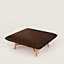 Les Necessaires d'Hermès "carre d'assise" low stool, medium model 85, View: Worn, worn, view 1 of 3