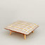 Les Necessaires d'Hermès "carre d'assise" low stool, medium model 85, View: front, front, view 1 of 1