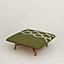 Les Necessaires d'Hermès "carre d'assise" low stool, medium model 85, View: front, front, view 1 of 1