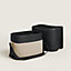 Les Necessaires d'Hermès ottoman stool, View: Worn, worn, view 2 of 4