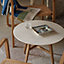 Les Necessaires d'Hermès satellite coffee table, small model, View: Worn, worn, view 2 of 2