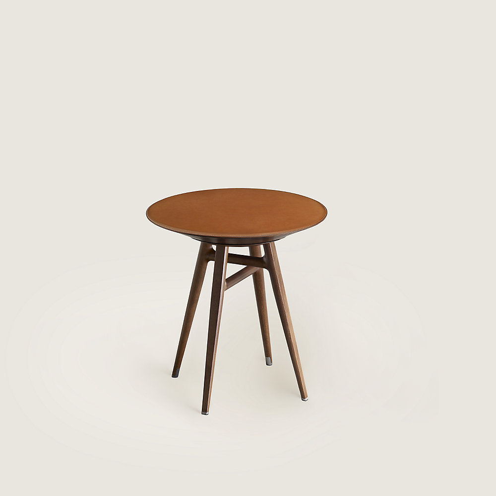 small wooden stool table