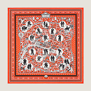 Les Nouveaux Amoureux de Paris bandana 55 Hermès Singapore - Main Image