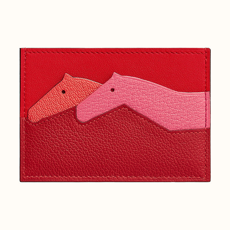 hermes card holder horse