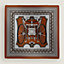 Les Roues de Phaeton Bandana shawl 140, View: Flat, flat, view 1 of 3