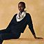 Les Roues de Phaeton scarf 70, View: Worn, worn, view 2 of 3