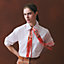 Les Voitures Nouvelles leather fringes Twilly, View: Worn, worn, view 1 of 3