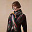 Lettres Equestres shawl 140, View: Worn, worn, view 2 of 3