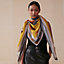 Lettres Equestres shawl 140, View: Worn, worn, view 2 of 3