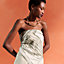 Libre Comme Pegase embroidered scarf 90, View: Worn, worn, view 1 of 5