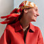 Libre Comme Pegase scarf 90, View: Worn, worn, view 1 of 3