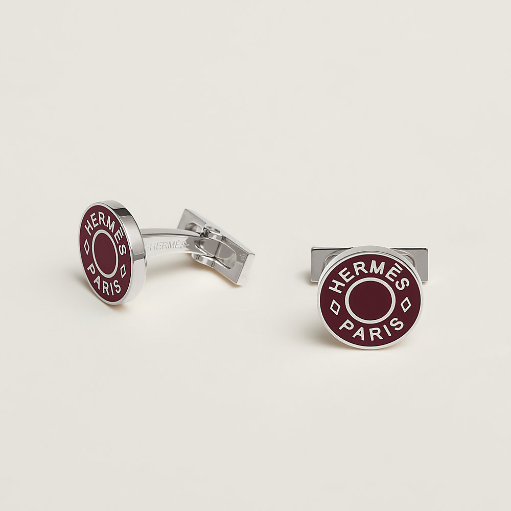 Licol 2 cufflinks - Red | Hermès Thailand