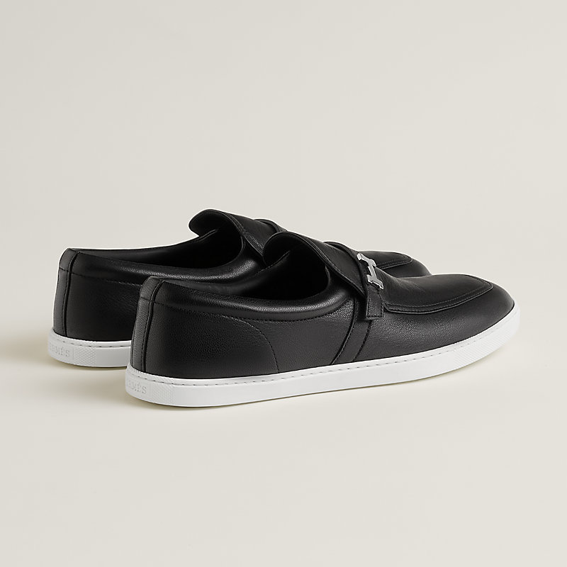 【HERMES】Mocassins Like ローファー 定番！ *HERMES* Mocassins Hour ブラック×ホワイト ローファー