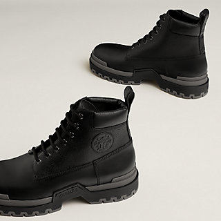 メンズ*HERMES*Hロゴ ミックスレザーアンクルブーツ Limite Limite ankle boot | Hermès USA