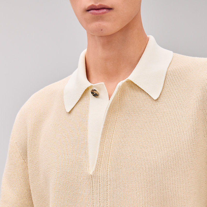 Vintage HERMES Cashmere & Silk Polo Sweater Large | eBay