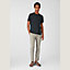 Linen jersey t-shirt, View: Worn, worn, view 1 of 3