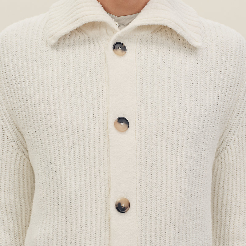"Littoral" buttoned cardigan jacket