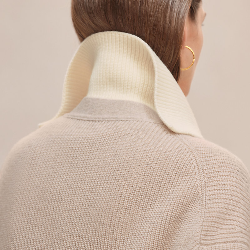 Long cardigan - Beige | Hermès USA