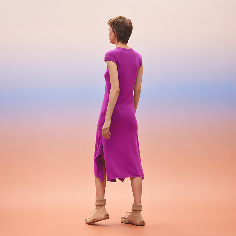 Long short-sleeve dress | Hermès Saudi Arabia