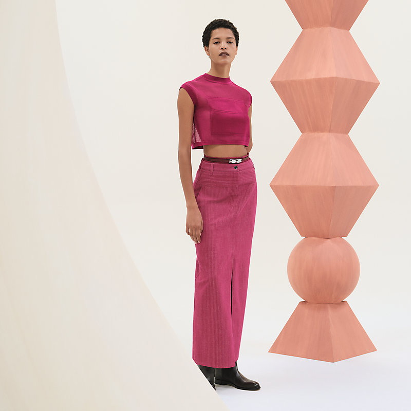 Long skirt - Pink | Hermès Finland