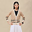 Long-sleeve cardigan, View: Worn, worn, view 2 of 6