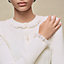 Long-sleeve cardigan with ruffled details, View: Worn, worn, view 4 of 5