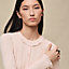 Long-sleeve cardigan with ruffled details, View: Worn, worn, view 4 of 5