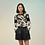 Long-sleeve "Cliquetis" intarsia sweater, View: Worn, worn, view 1 of 4