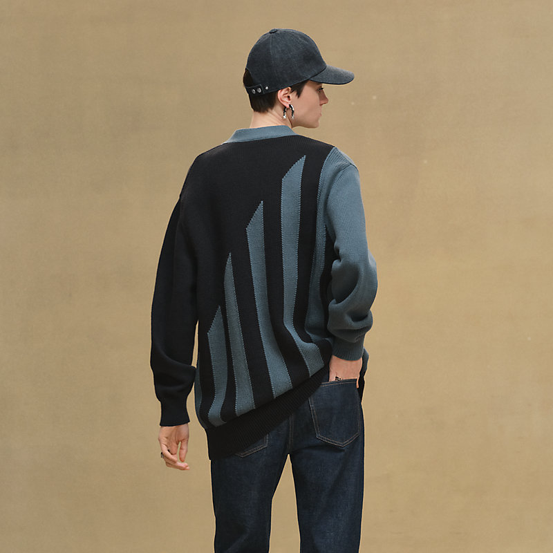 JSELF Design Fit Long Cardigan ブラック long-sleeve-long-cardigan--