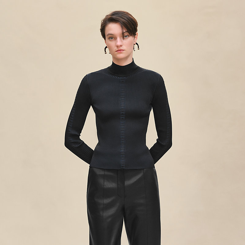Cashmere long-sleeve sweater Black Hermès Macau SAR