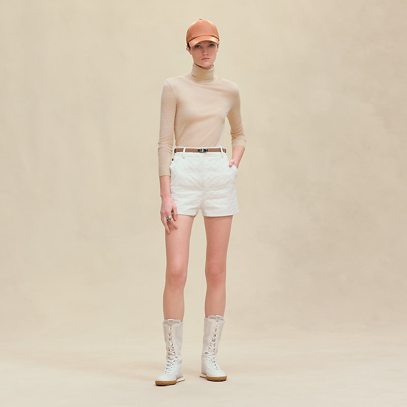 Cashmere long-sleeve sweater - White | Hermès Macau SAR