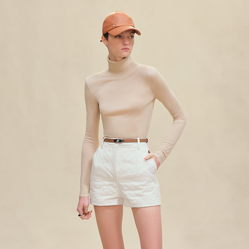 Cashmere long-sleeve sweater - White | Hermès Macau SAR