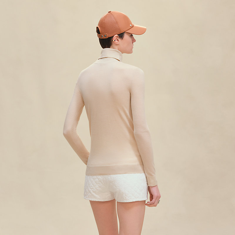Cashmere long-sleeve sweater - White | Hermès Macau SAR