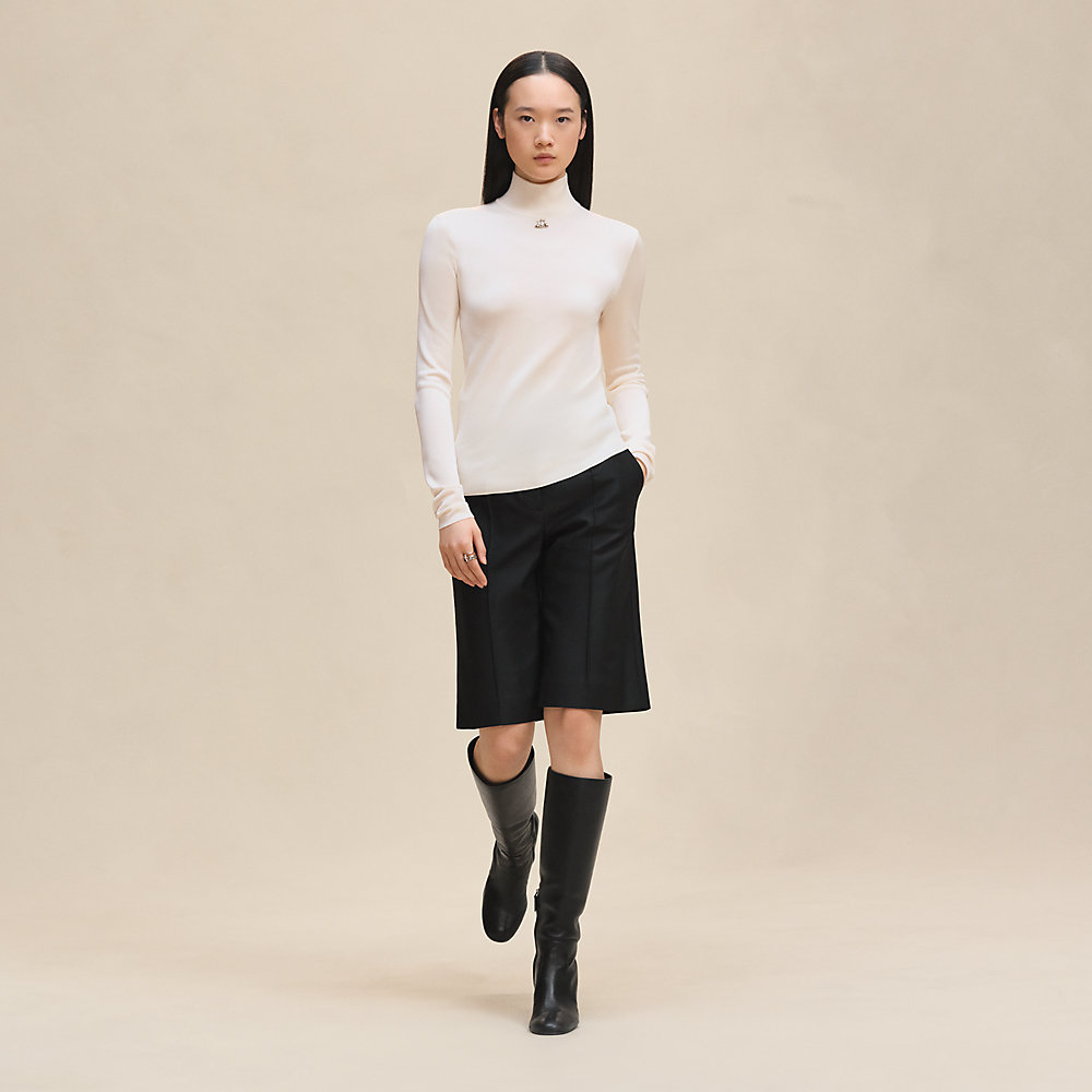 HERMES 26S SHORT SLEEVE SWEATER 545