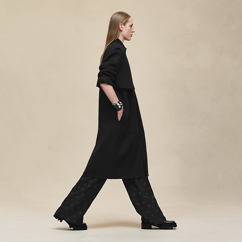 Long storm flap coat | Hermès Canada