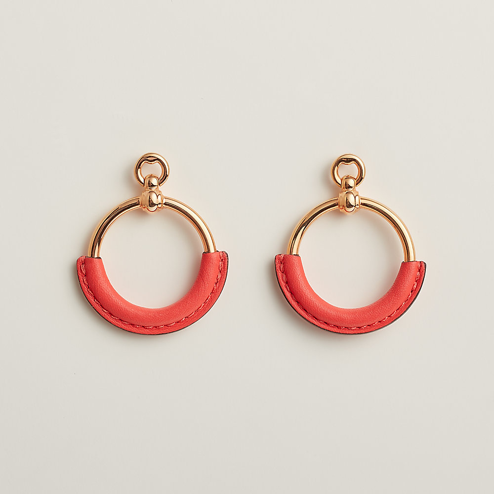Loop earrings Orange Hermès Canada - Main Image