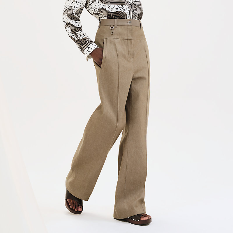パンツ NUDE Eco leather pants Enza Costa Soft Faux Leather Straight Leg Pant in Espresso
