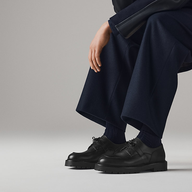 Loyal derby shoe - Black | Hermès Finland