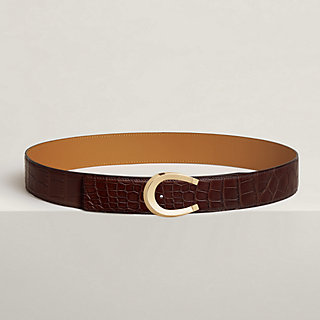 Luck belt buckle & Leather strap 38 mm | Hermès USA