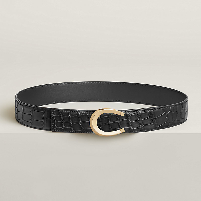 Luck belt buckle & Leather strap 38 mm | Hermès USA