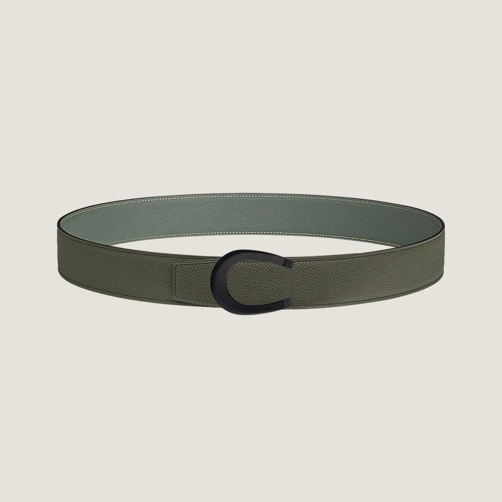 Luck belt buckle & Reversible leather strap 38 mm | Hermès UK