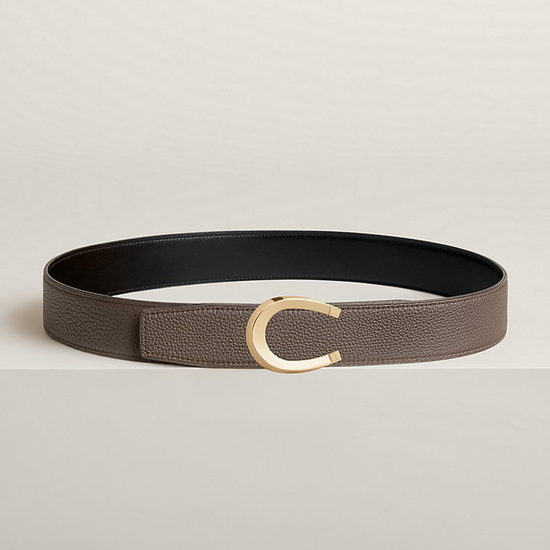 Luck belt buckle & Reversible leather strap 38 mm