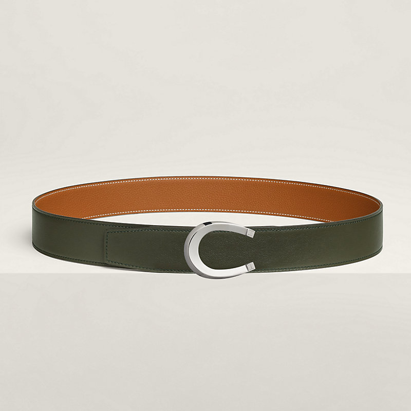 Luck belt buckle & Reversible leather strap 38 mm