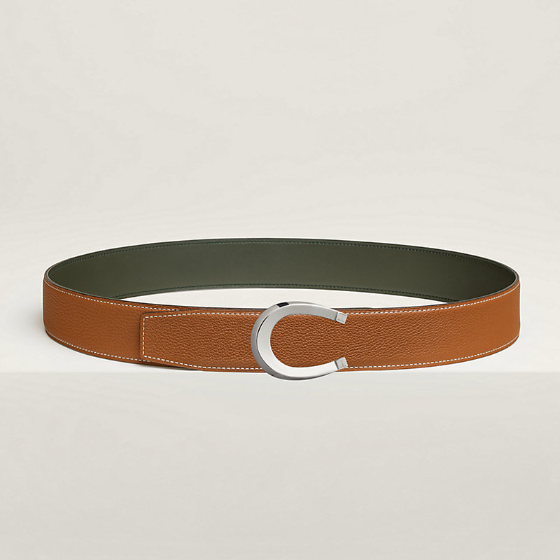Luck belt buckle & Reversible leather strap 38 mm