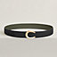 Luck belt buckle & Reversible leather strap 38 mm, view 2 of 3