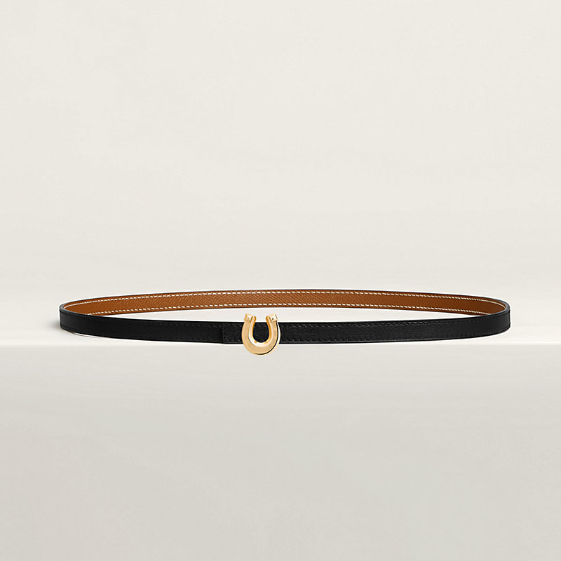 Lucky Jockette belt buckle & Reversible leather strap 13 mm